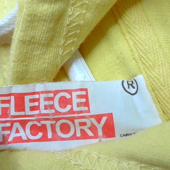 Fleece Factory Yellow Hoodie - Picture 3 of 3